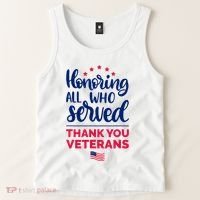 Honoring All Who Served Thank You Veterans Day Wo Tank Top thumb 2