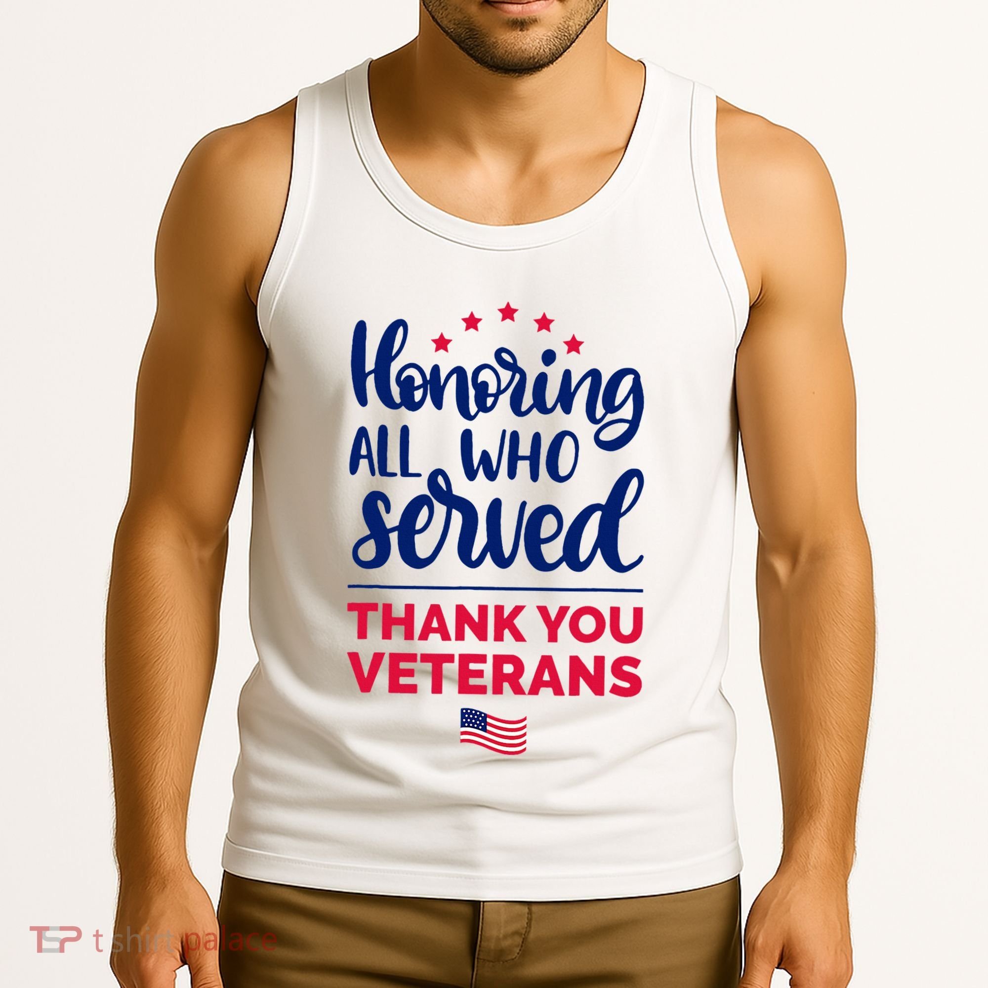 Honoring All Who Served Thank You Veterans Day Wo Tank Top