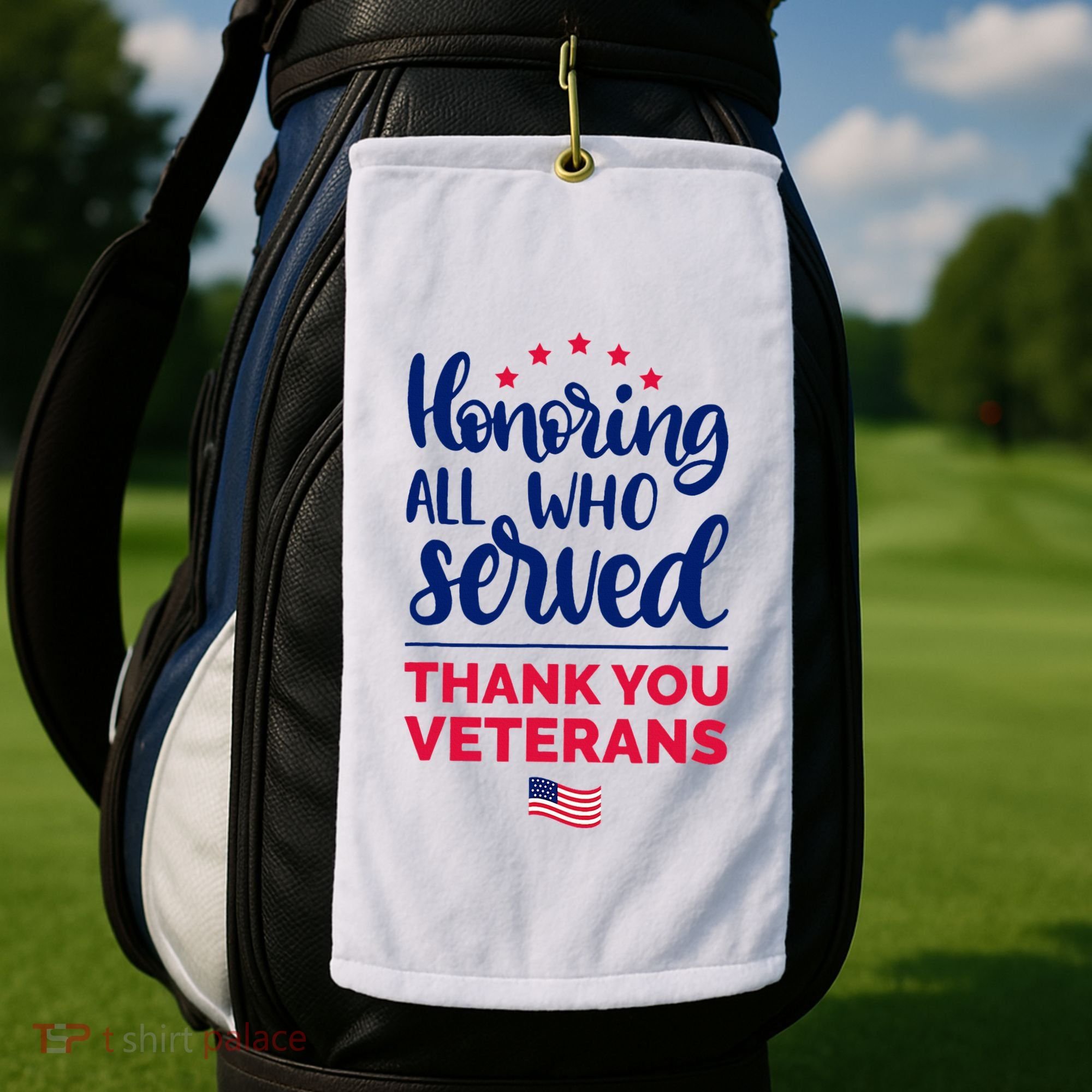 Honoring All Who Served Thank You Veterans Day Wo Golf Towel