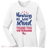 Honoring All Who Served Thank You Veterans Day Wo Women's Long Sleeve Shirt thumb 0