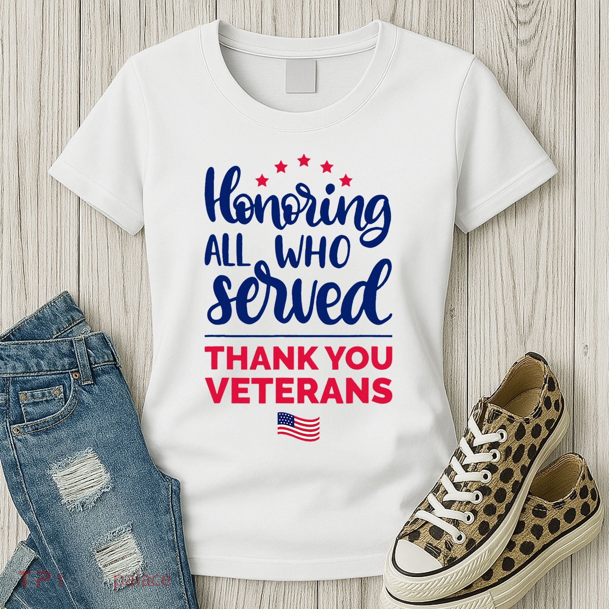 Honoring All Who Served Thank You Veterans Day Wo Women's T-Shirt