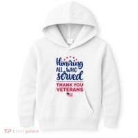Honoring All Who Served Thank You Veterans Day Wo Kids Hoodie thumb 0