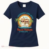 Husband And Wife Travel Partners For Life Retro SummerBeach Women's T-Shirt thumb 0