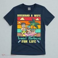 Husband And Wife Travel Partners For Life Beach Traveling T-Shirt thumb 5