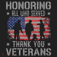 Honoring All Who Served Thank You Veterans Day American Flag Women's Sweatshirt thumb 2