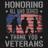 Honoring All Who Served Thank You Veterans Day American Flag Ornament thumb 1
