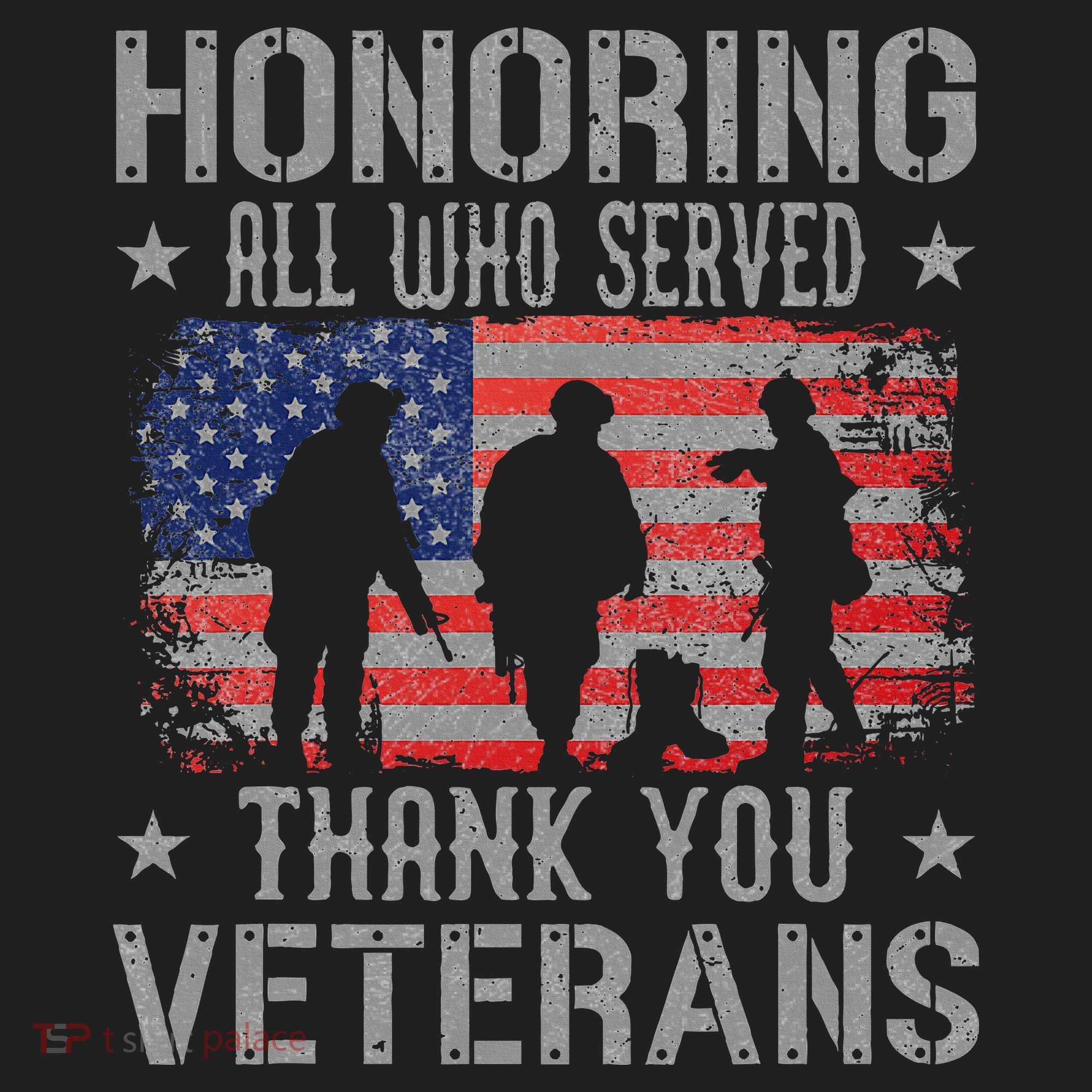 Honoring All Who Served Thank You Veterans Day American Flag Hat
