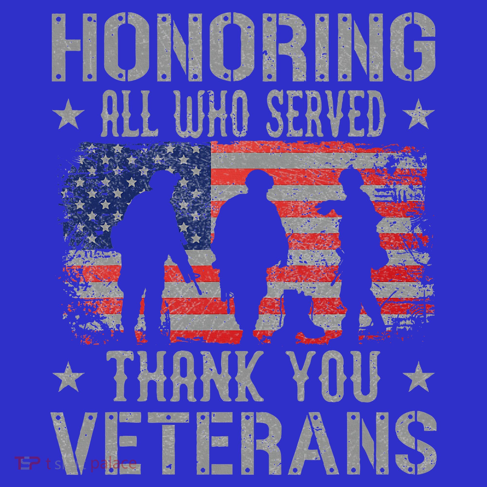 Honoring All Who Served Thank You Veterans Day American Flag Women's Tank Top