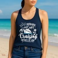 Husband and Wife Cruising Partners For Life Perfect Vacation Women's Tank Top thumb 2