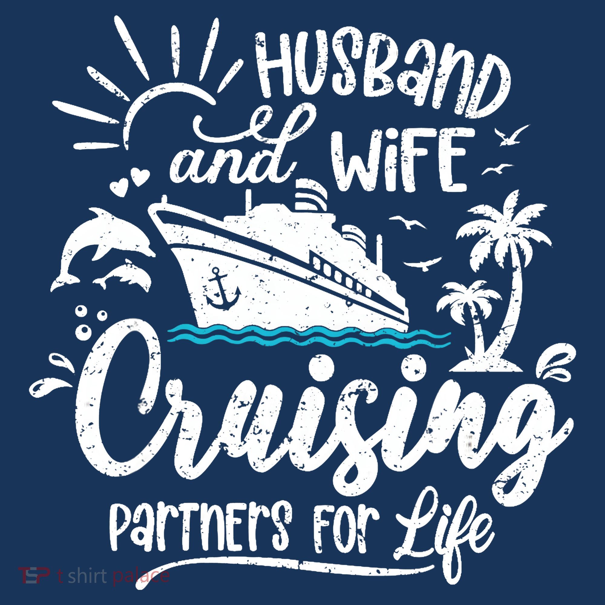 Husband and Wife Cruising Partners For Life Perfect Vacation Women's Tank Top