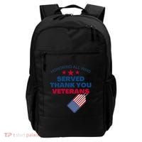 Honoring All Who Served Thank You Veterans Backpack thumb 0