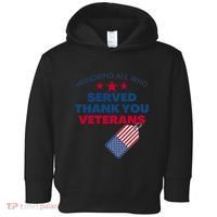 Honoring All Who Served Thank You Veterans Toddler Hoodie thumb 0