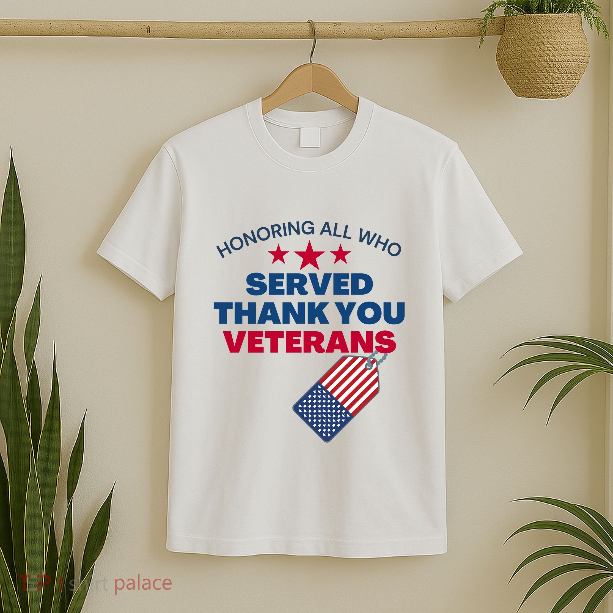 Honoring All Who Served Thank You Veterans T-Shirt