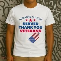 Honoring All Who Served Thank You Veterans T-Shirt thumb 3