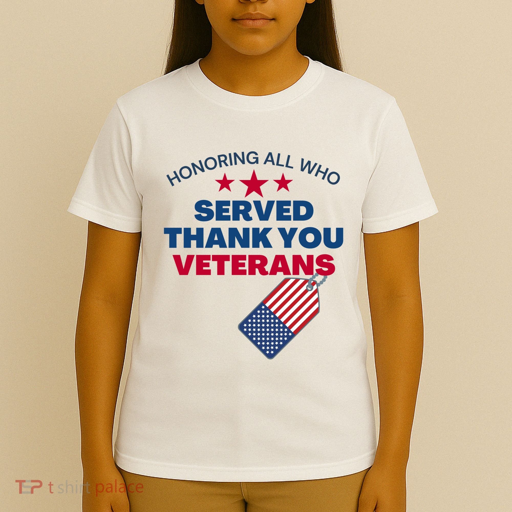 Honoring All Who Served Thank You Veterans T-Shirt