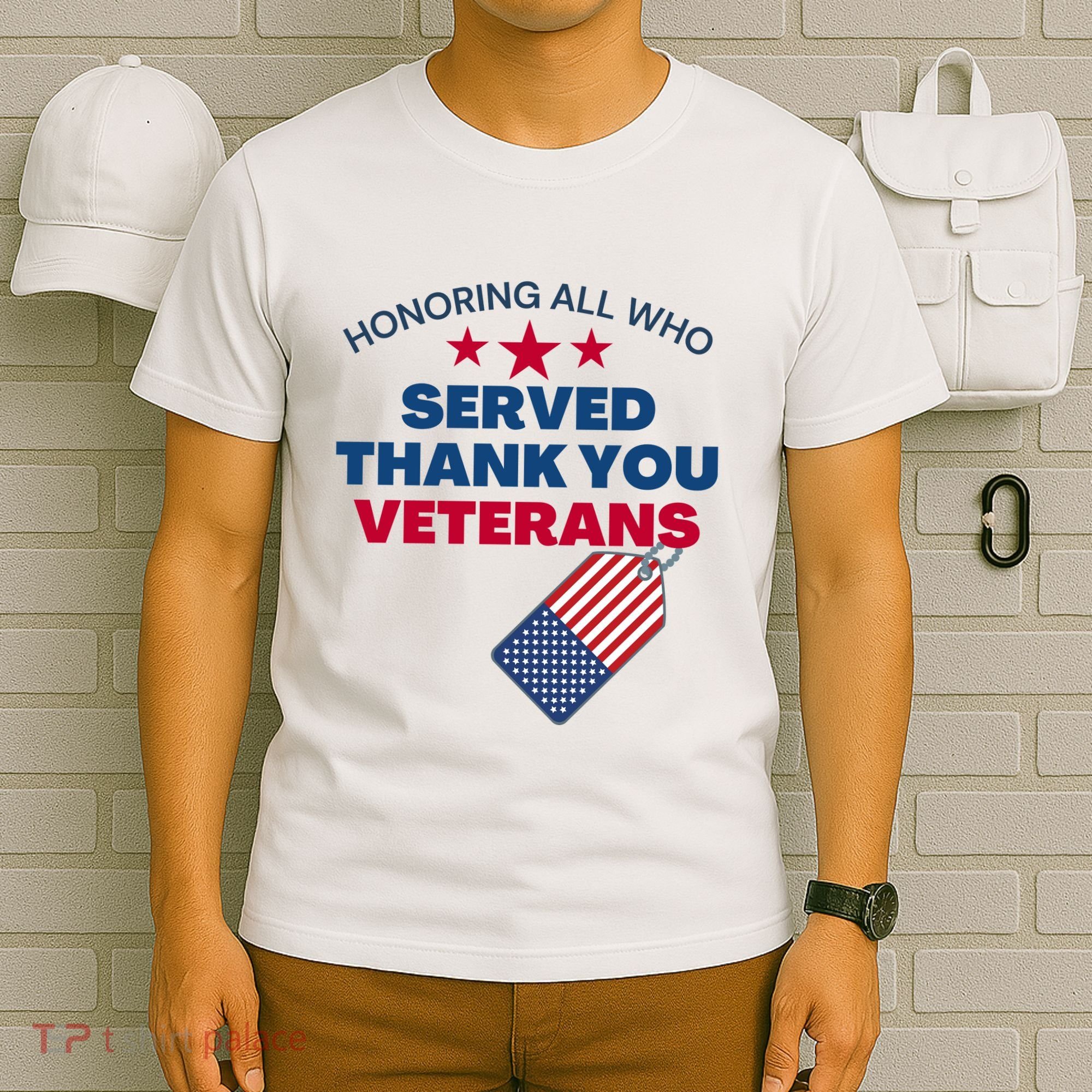 Honoring All Who Served Thank You Veterans T-Shirt