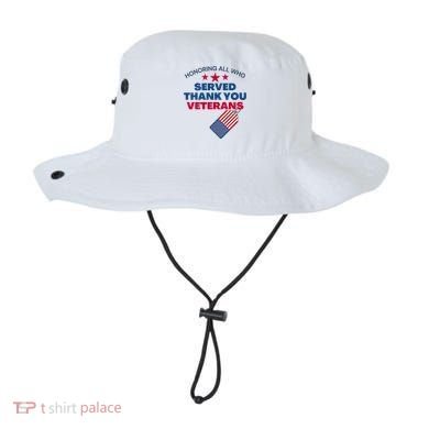 Honoring All Who Served Thank You Veterans Bucket Hat