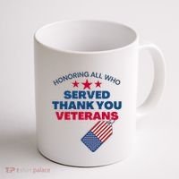 Honoring All Who Served Thank You Veterans Coffee Mug thumb 1