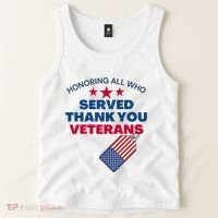 Honoring All Who Served Thank You Veterans Tank Top thumb 2