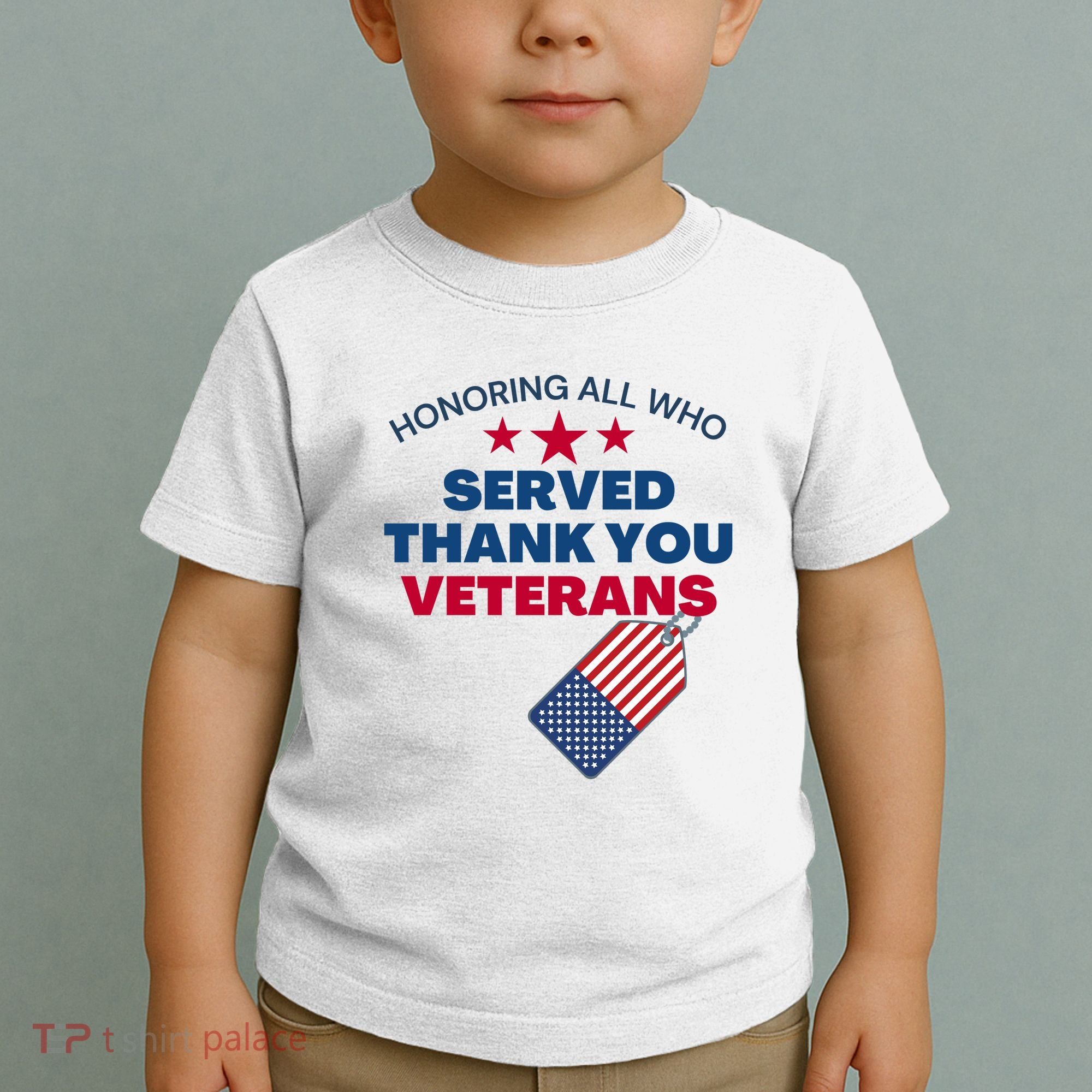 Honoring All Who Served Thank You Veterans Toddler T-Shirt