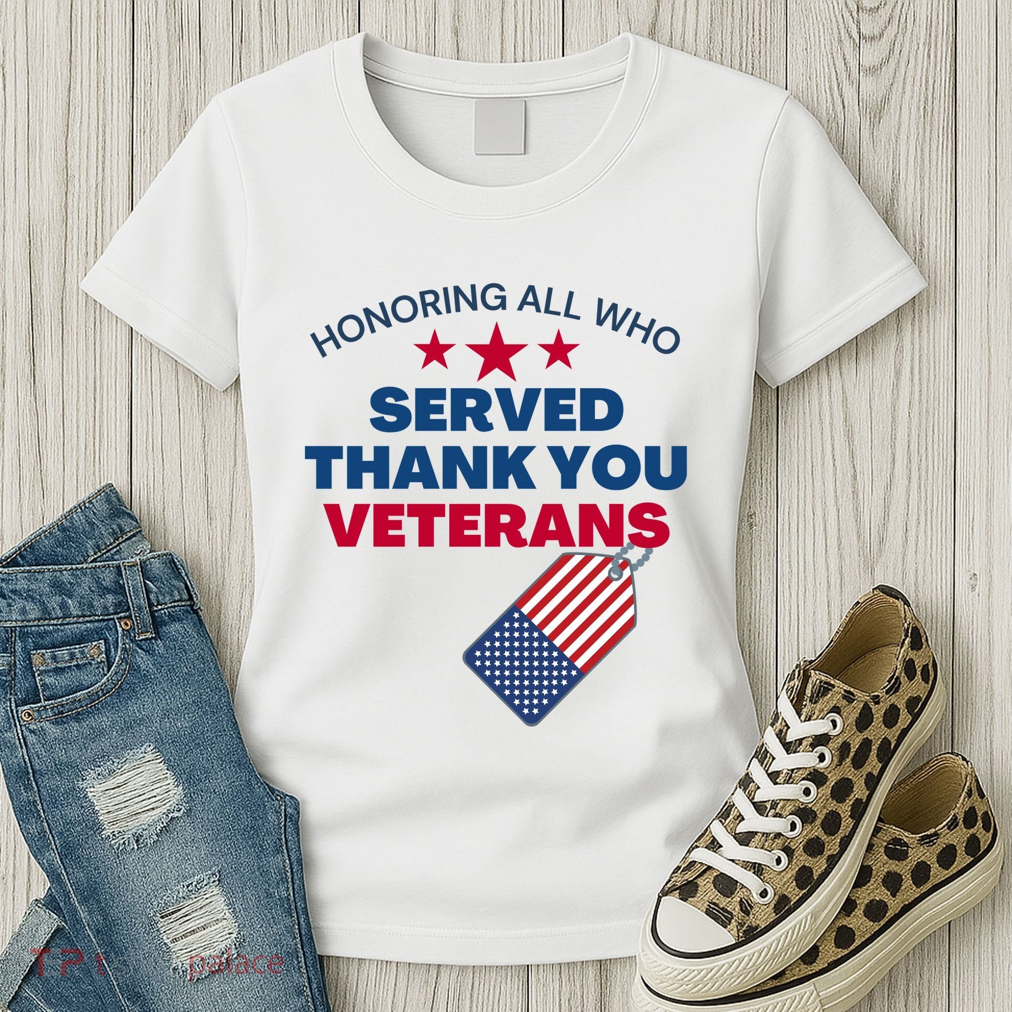 Honoring All Who Served Thank You Veterans Women's T-Shirt