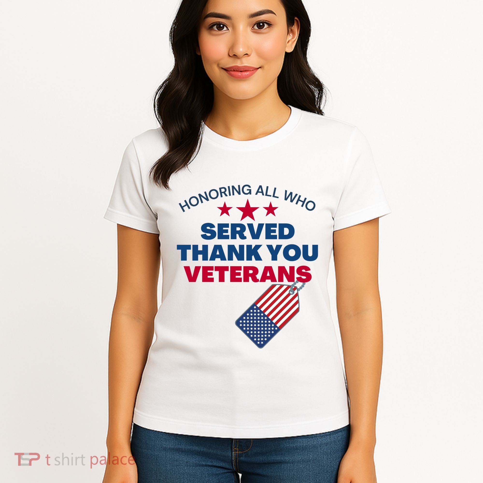 Honoring All Who Served Thank You Veterans Women's T-Shirt