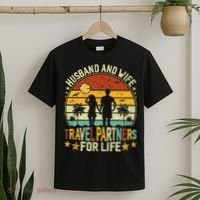 Husband And Wife Travel Partners For Life Beach Traveling T-Shirt thumb 2
