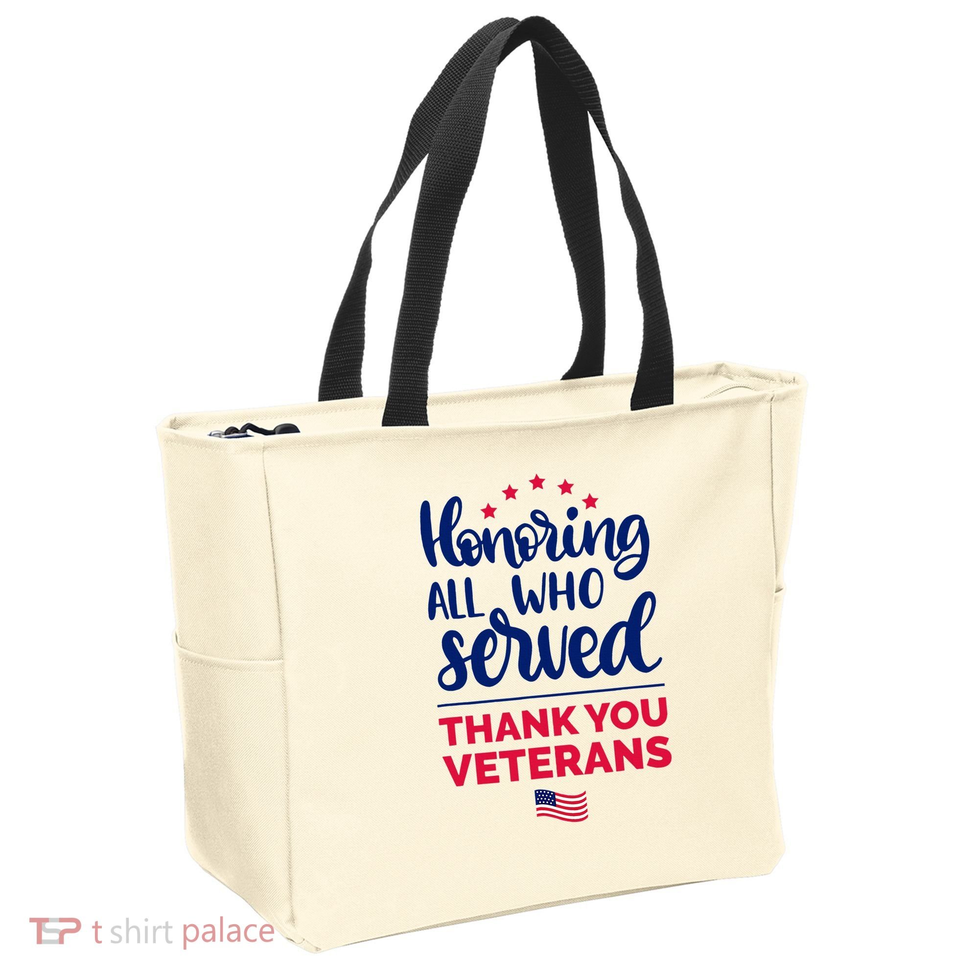 Honoring All Who Served Thank You Veterans Day Tote Bag