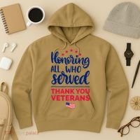 Honoring All Who Served Thank You Veterans Day Hoodie thumb 3