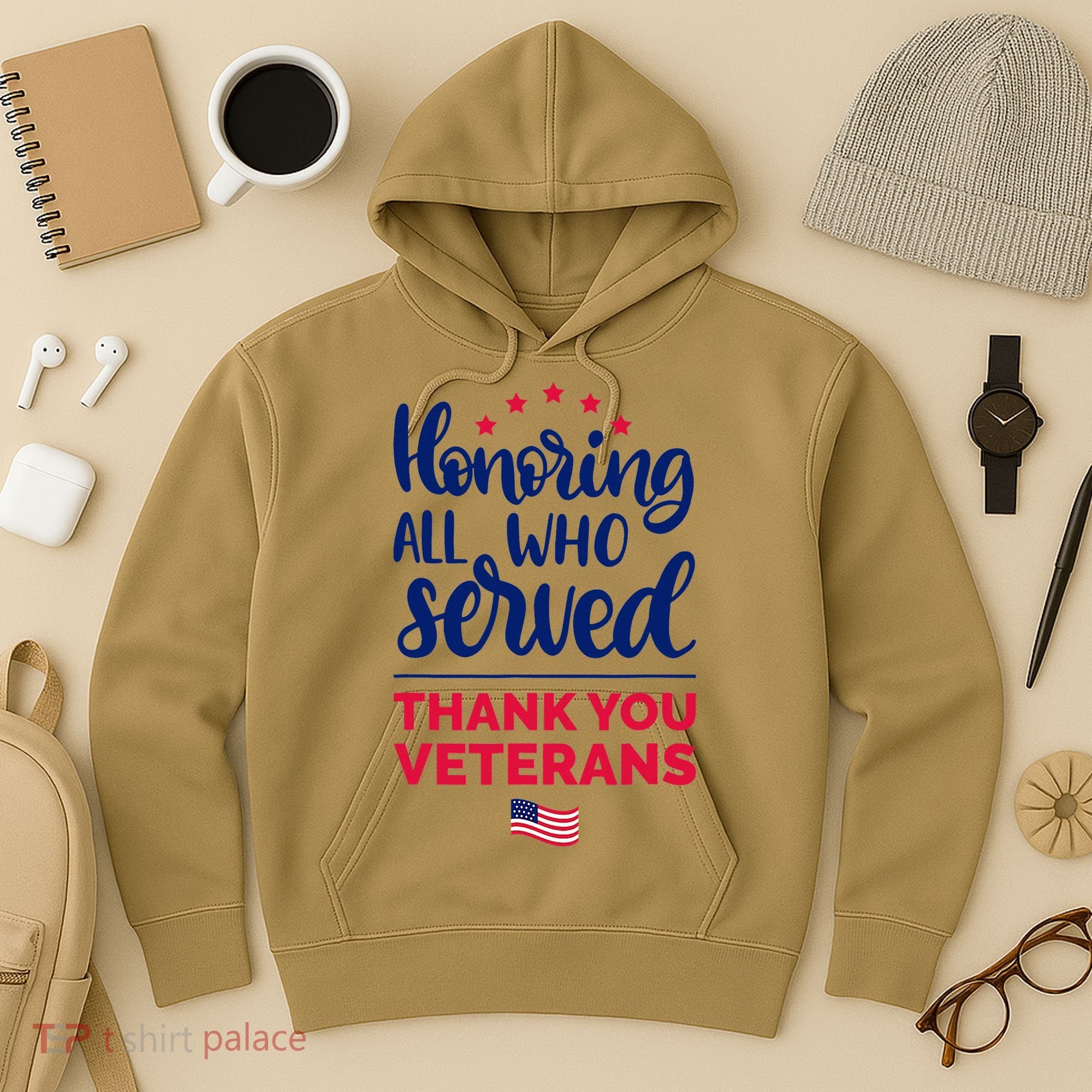Honoring All Who Served Thank You Veterans Day Hoodie
