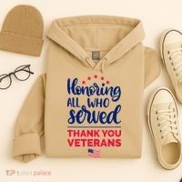 Honoring All Who Served Thank You Veterans Day Hoodie thumb 4