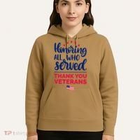 Honoring All Who Served Thank You Veterans Day Hoodie thumb 5