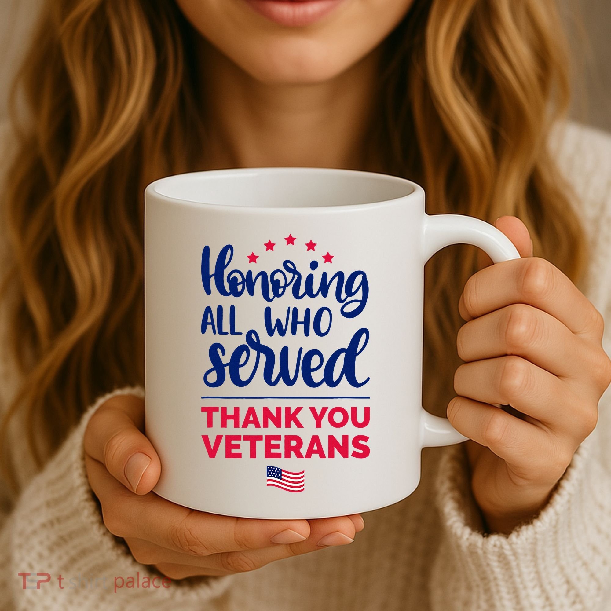 Honoring All Who Served Thank You Veterans Day Coffee Mug