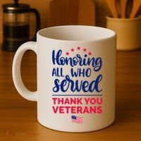 Honoring All Who Served Thank You Veterans Day Coffee Mug thumb 4
