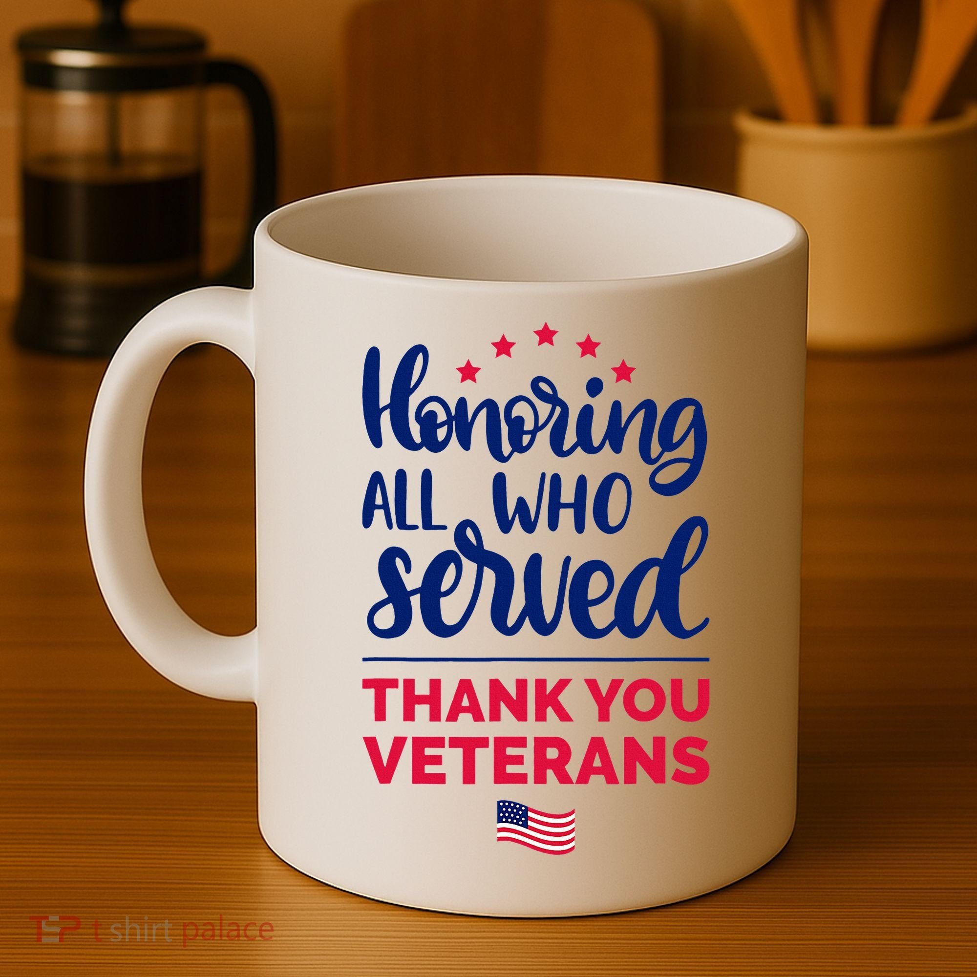 Honoring All Who Served Thank You Veterans Day Coffee Mug