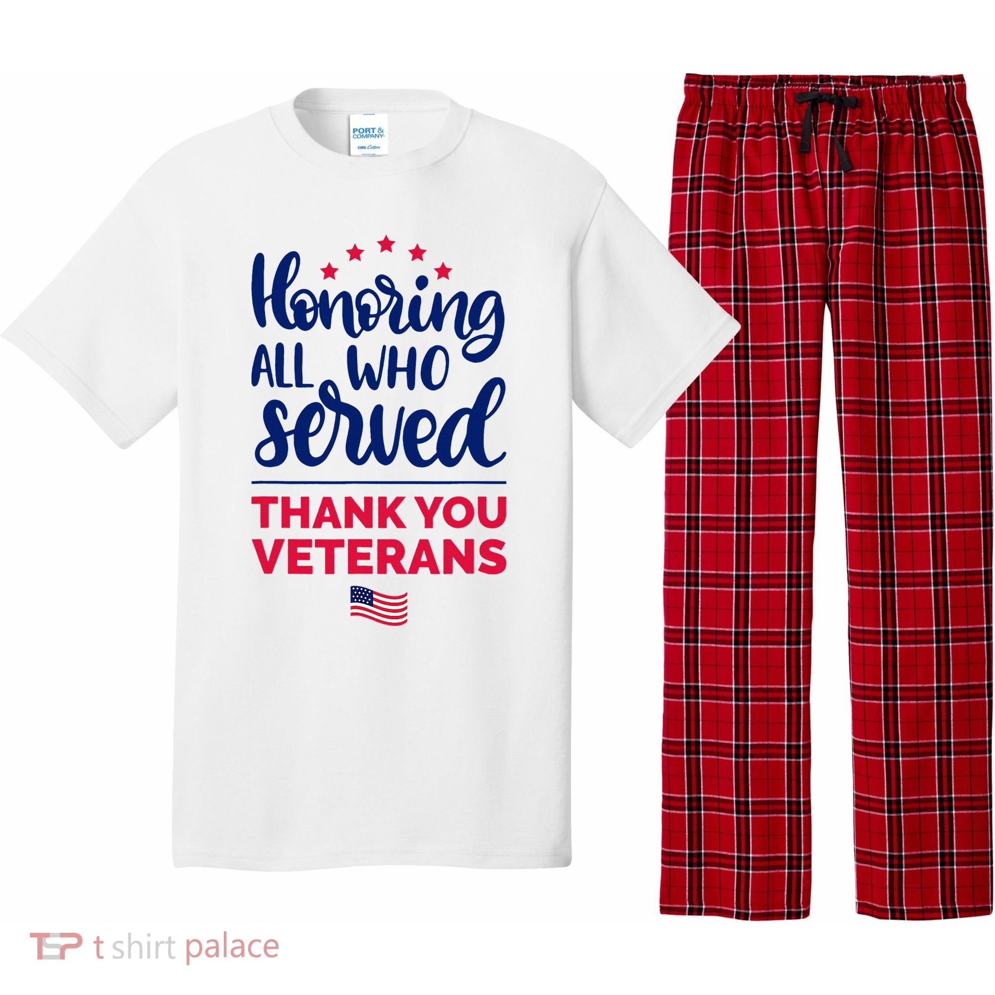 Honoring All Who Served Thank You Veterans Day Pajama Set