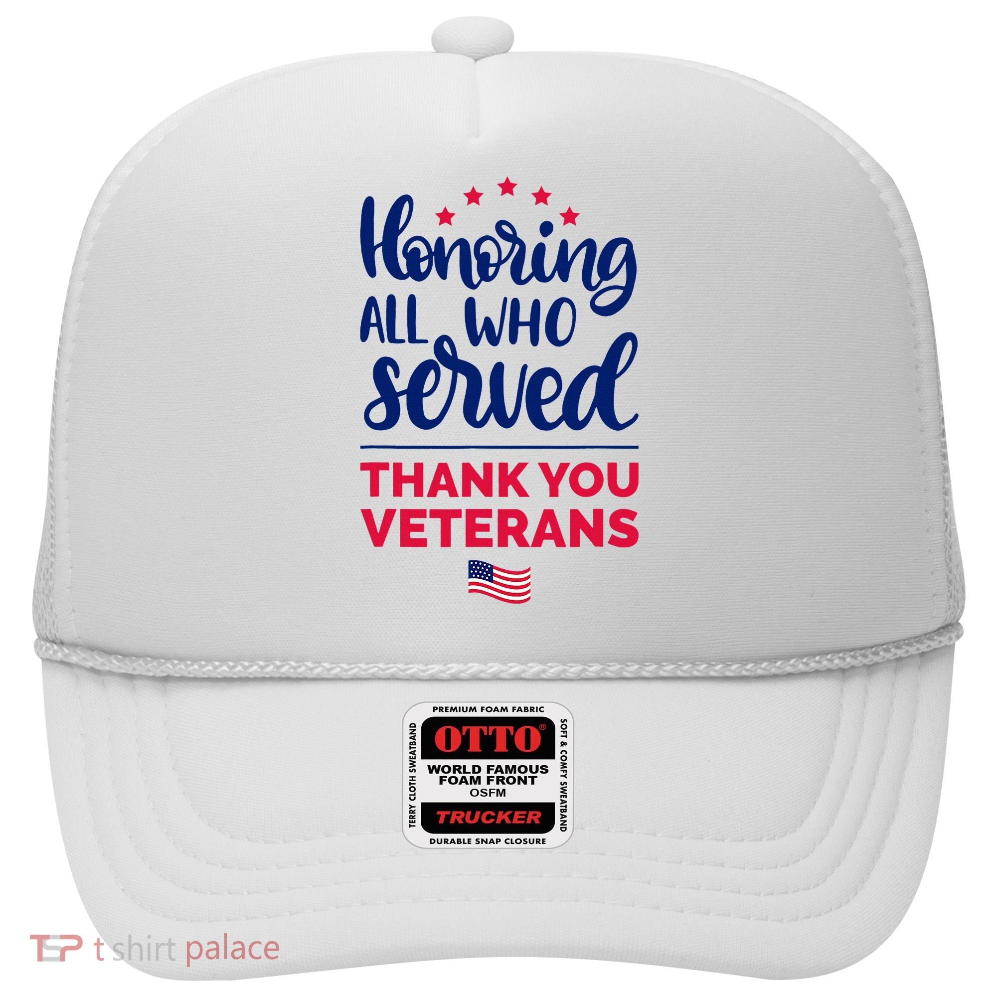 Honoring All Who Served Thank You Veterans Day Hat