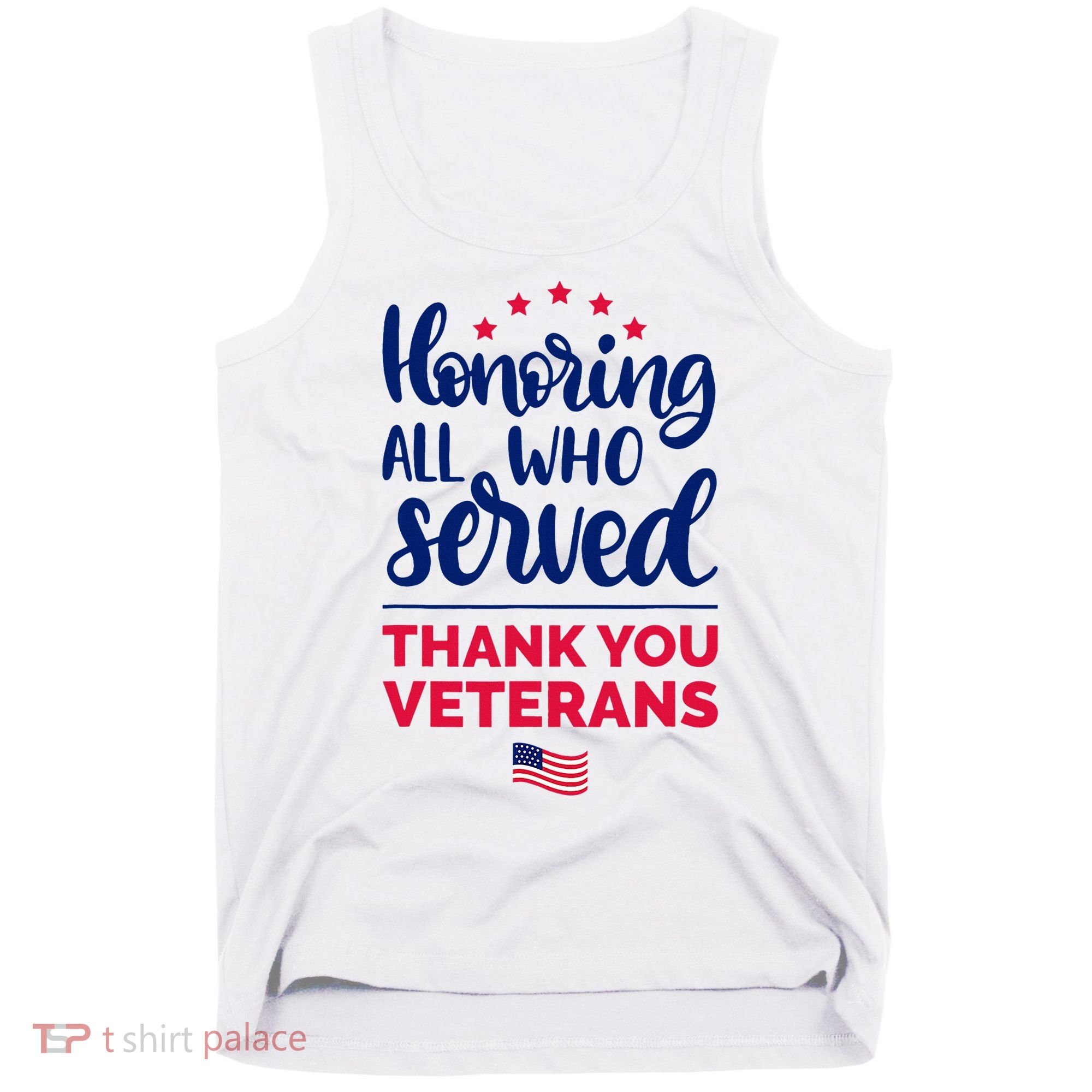 Honoring All Who Served Thank You Veterans Day Tank Top