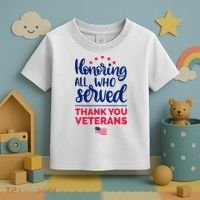 Honoring All Who Served Thank You Veterans Day Toddler T-Shirt thumb 3