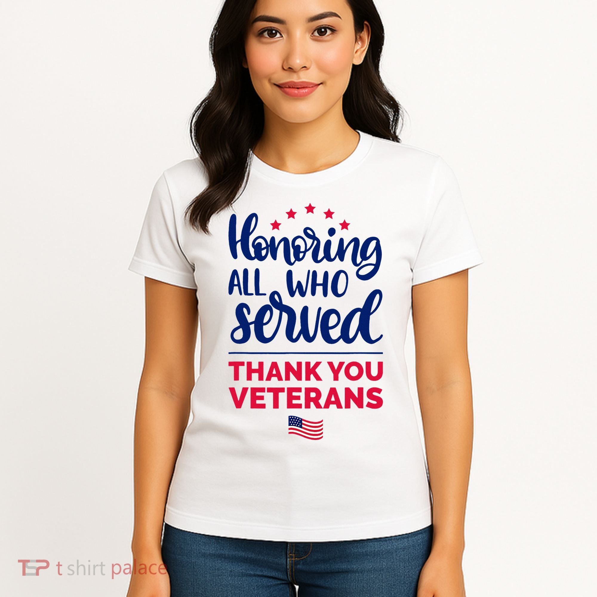 Honoring All Who Served Thank You Veterans Day Women's T-Shirt