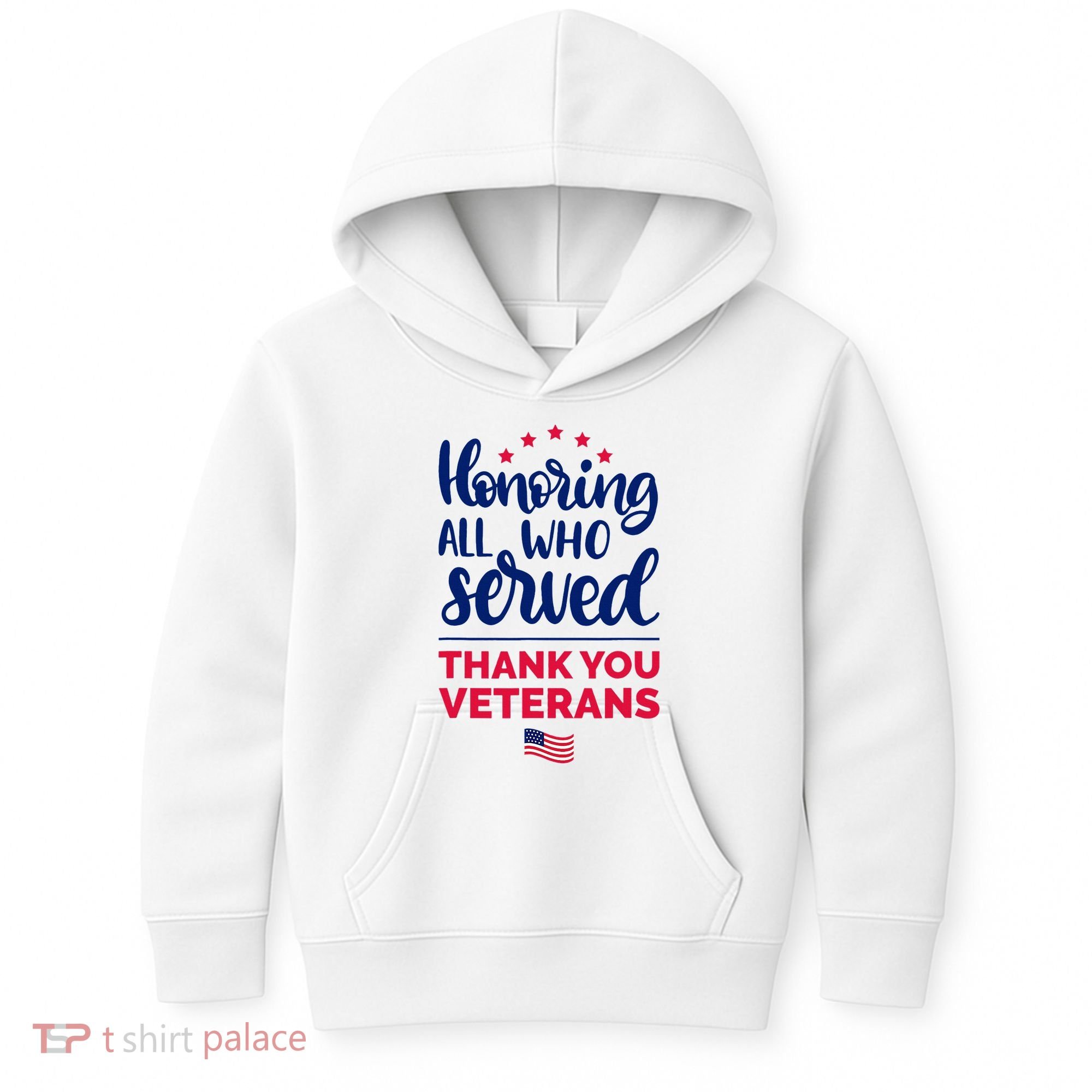 Honoring All Who Served Thank You Veterans Day Kids Hoodie