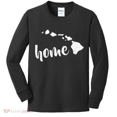 Hawaii Home State Kids Long Sleeve Shirt