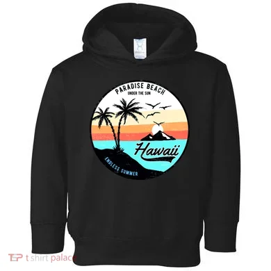 Hawaii Paradise Beach Toddler Hoodie