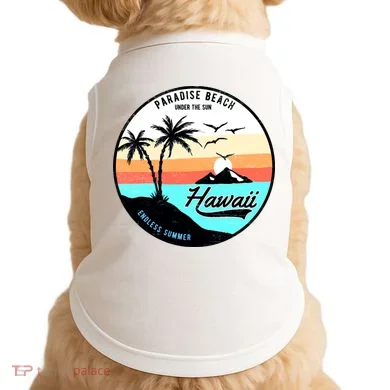 Hawaii Paradise Beach Doggie Tank
