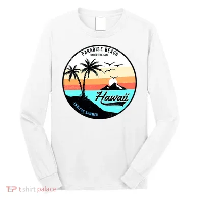 Hawaii Paradise Beach Long Sleeve Shirt