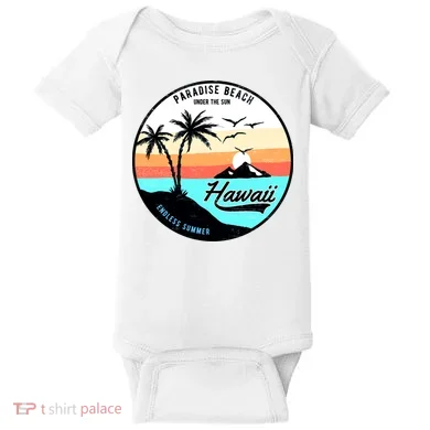 Hawaii Paradise Beach Baby Bodysuit
