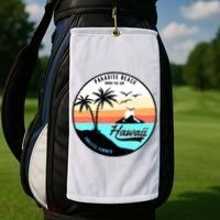 Hawaii Paradise Beach Golf Towel thumb 2