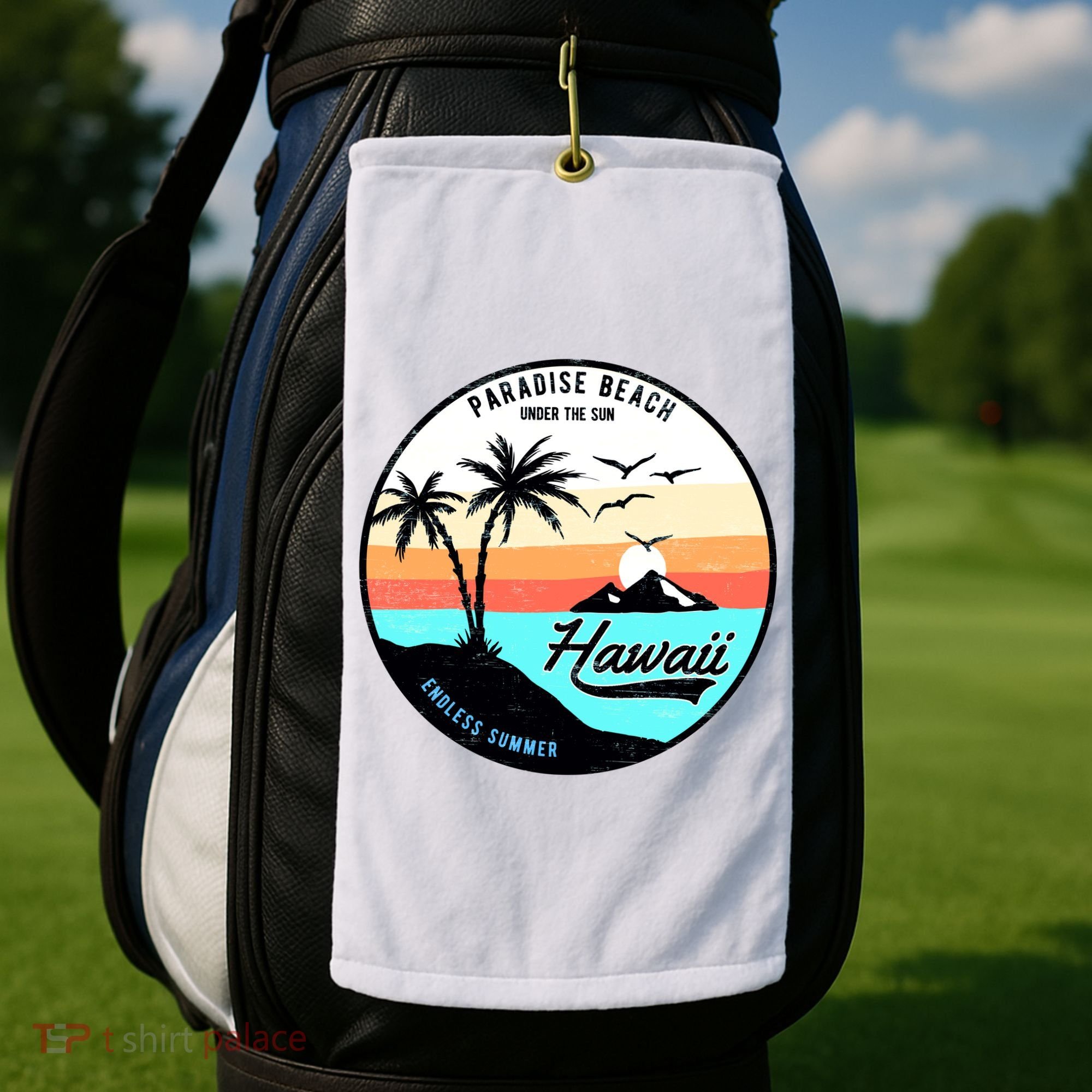 Hawaii Paradise Beach Golf Towel