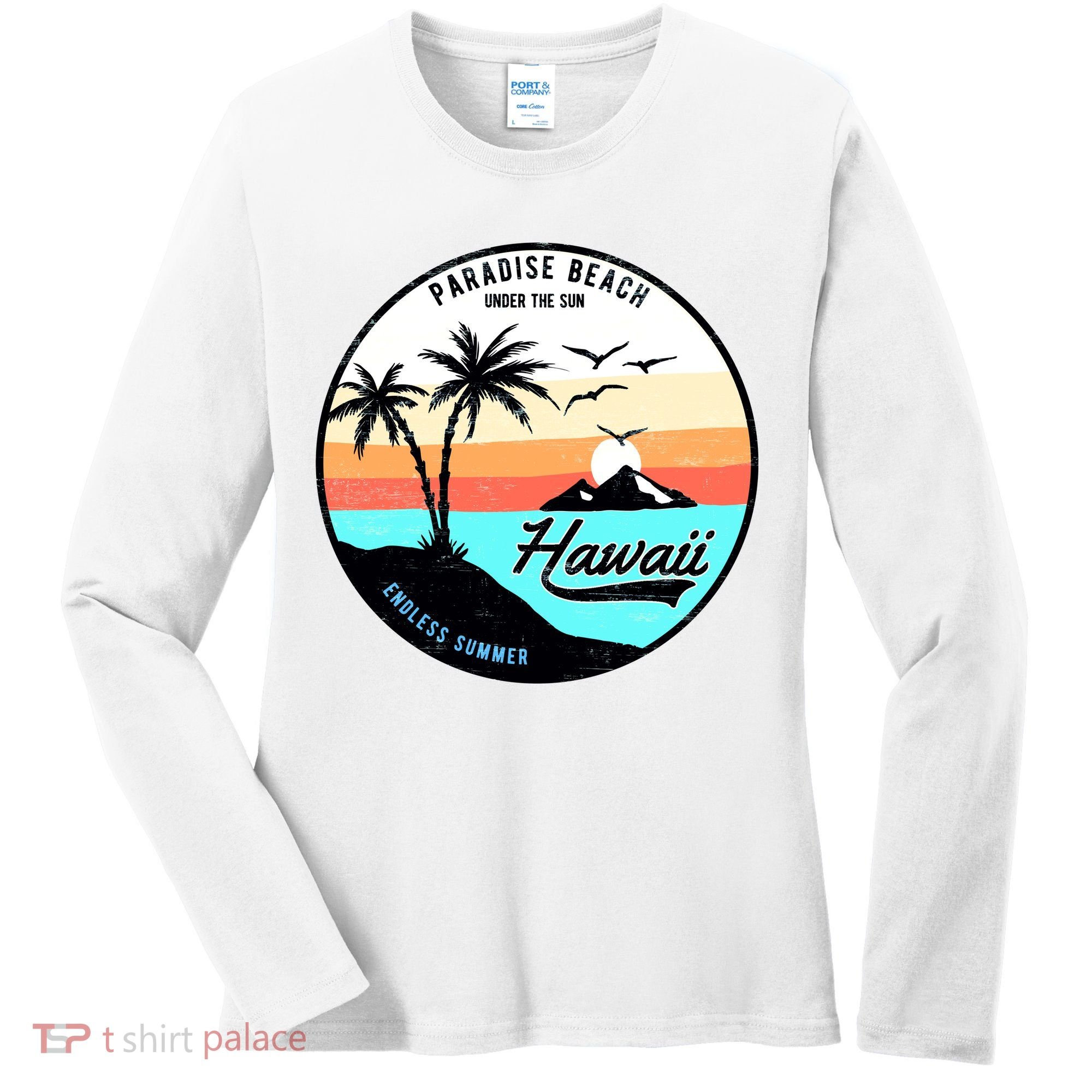Hawaii Paradise Beach Women's Long Sleeve Shirt