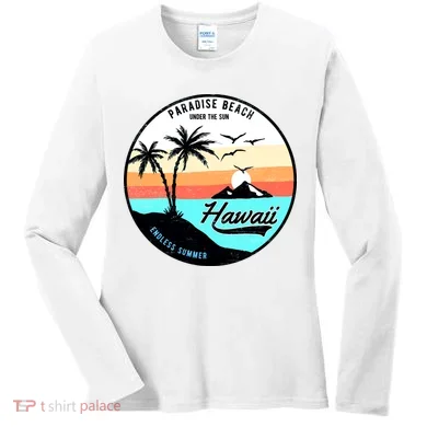 Hawaii Paradise Beach Women's Long Sleeve Shirt